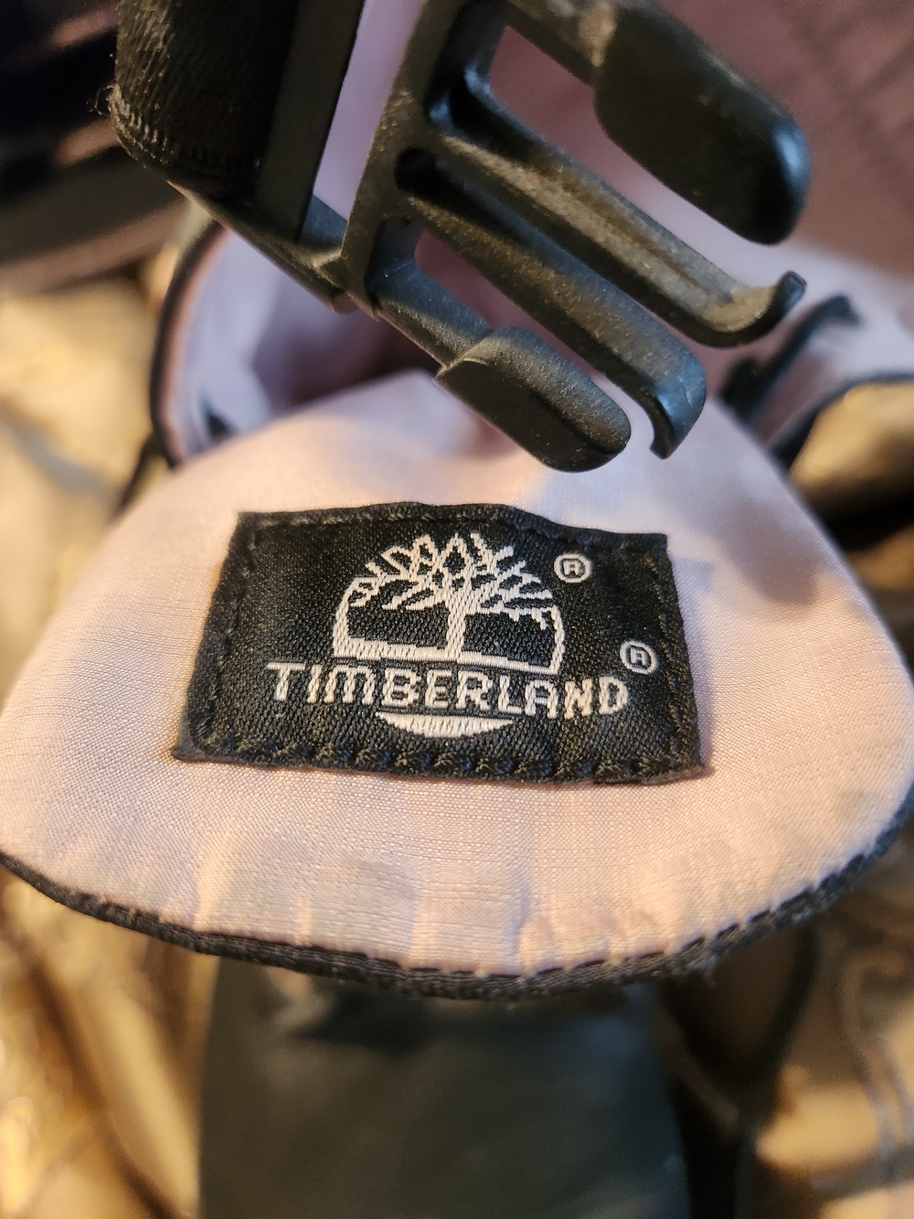 Timberland Black Women’s Lace-Up Combat Boots with Pink Eyelets - Picture 4 of 5